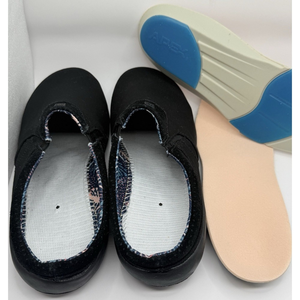Spenco Siesta Nuevo Perforated Orthotic Slip-On Mule Clog Wmn's Sz 11B Black - Picture 9 of 9